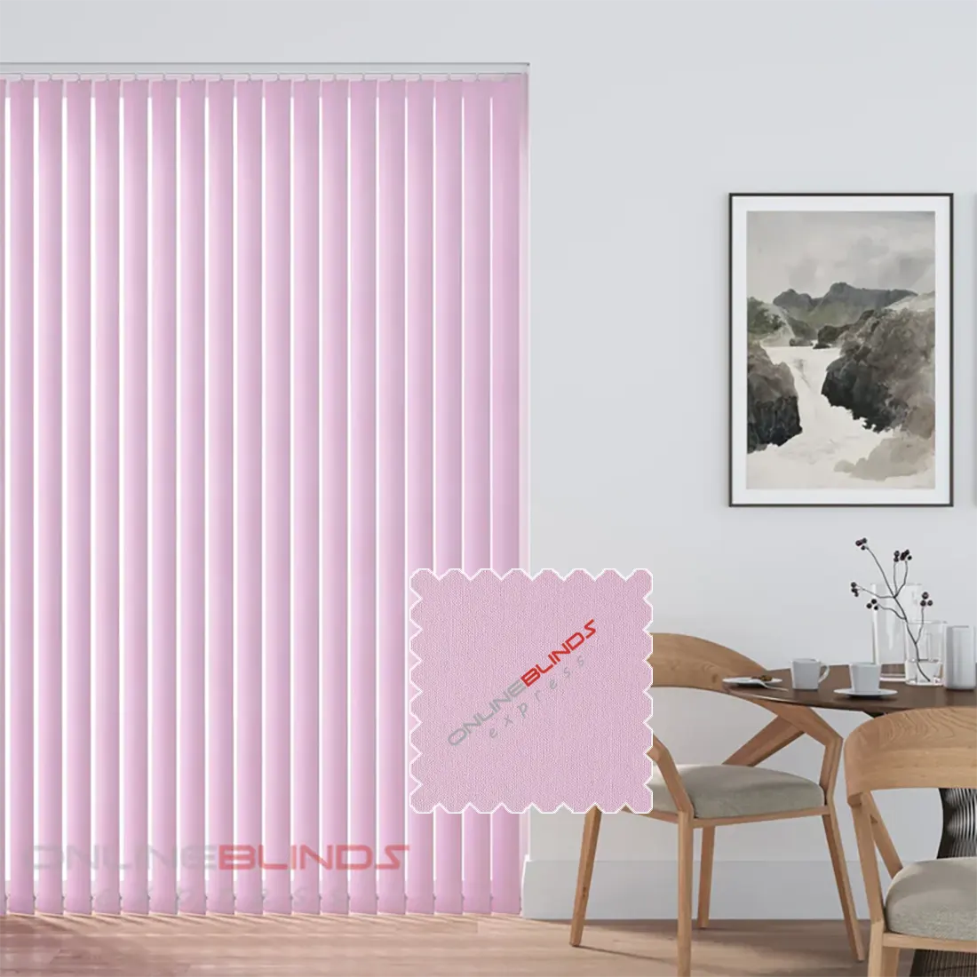 Cairo Pink - Blackout Vertical Blinds