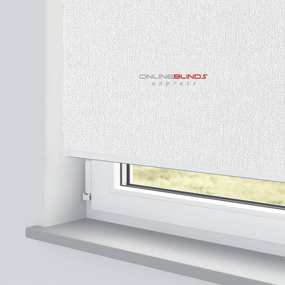 CAIRO WHITE – BLACKOUT ROLLER BLIND