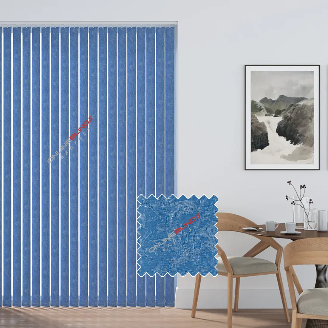 California Sky - Blue Vertical Blinds