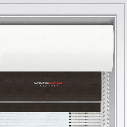Cashmere Black Motorised Day and Night Blind