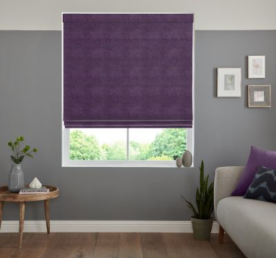 CASSANDRA AUBERGINE – ROMAN BLIND