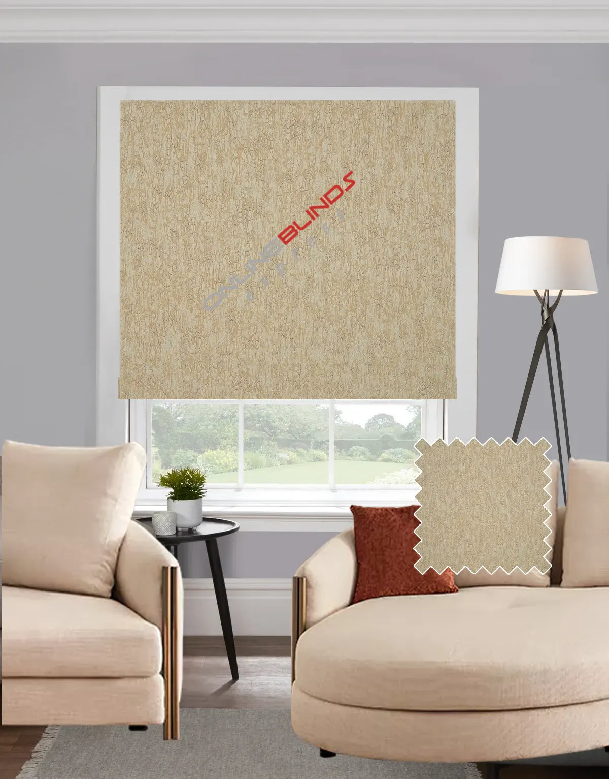 Celina Caramel EB - Roman Blind - Online Blinds Express