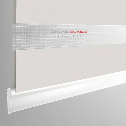 Dimout Rome White Motorised Day and Night Blind