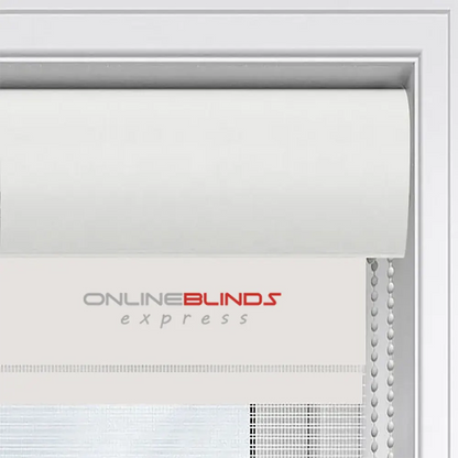 Dimout Rome White Motorised Day and Night Blind