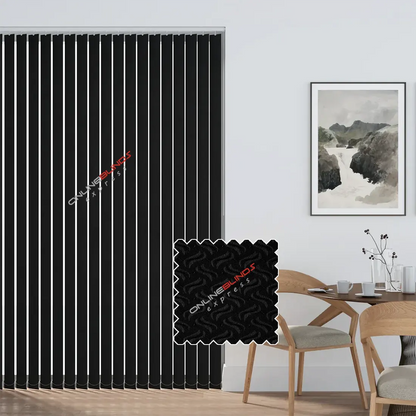 Dolphin Black- Vertical Blinds