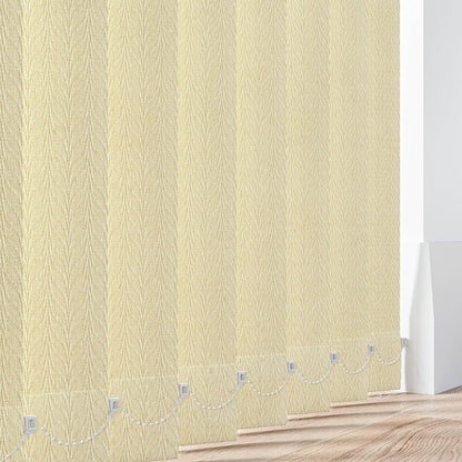 Feather Weave Beige - Vertical Blinds