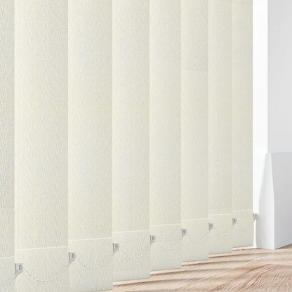 Feather Weave Cream - Vertical Blinds