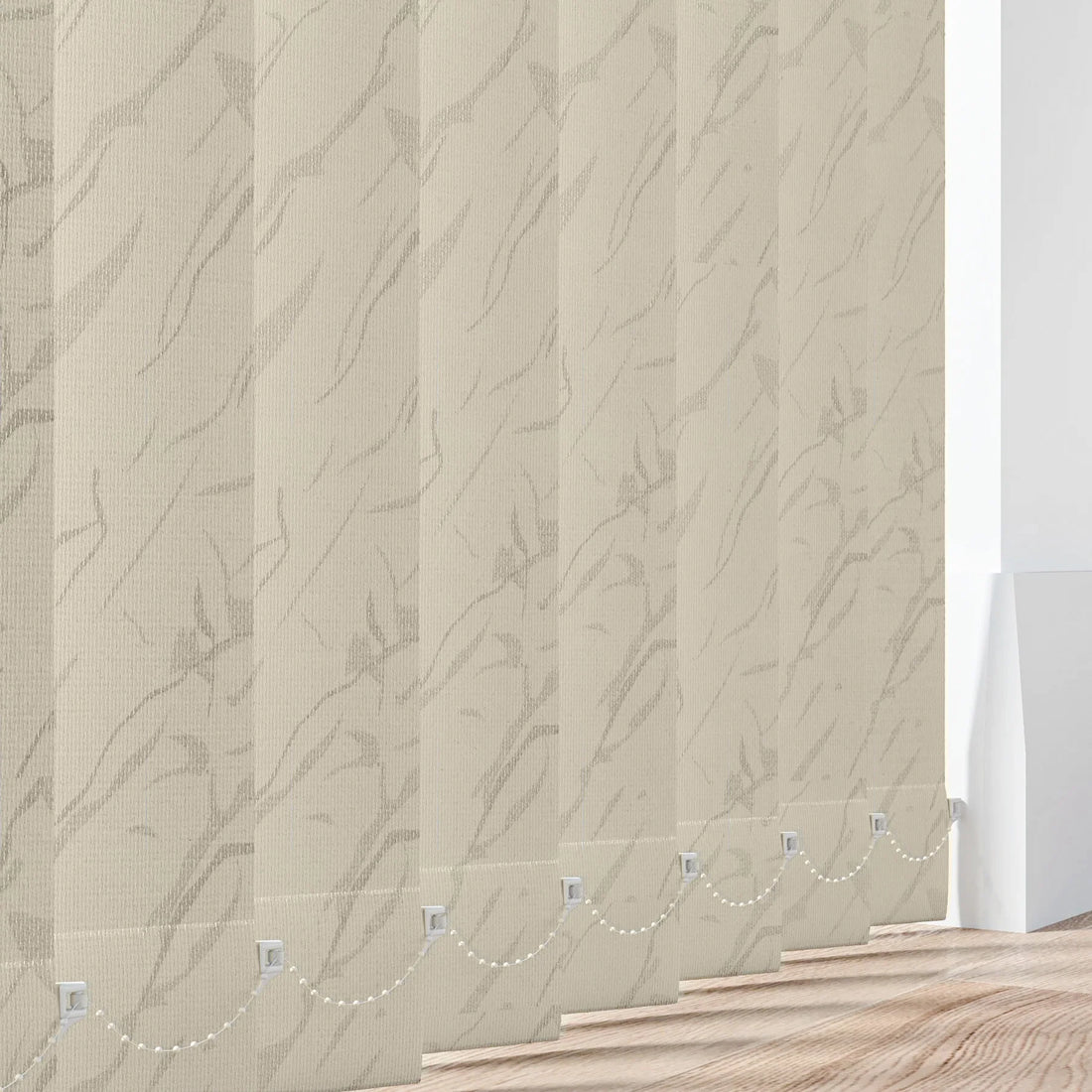 Fiesta Cream - PVC Waterproof Vertical Blinds