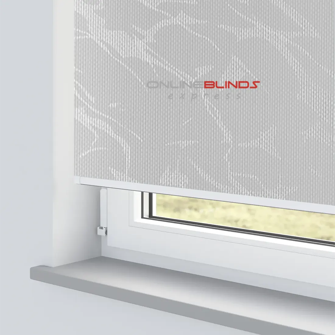FIESTA GREY MOTORISED ROLLER BLIND