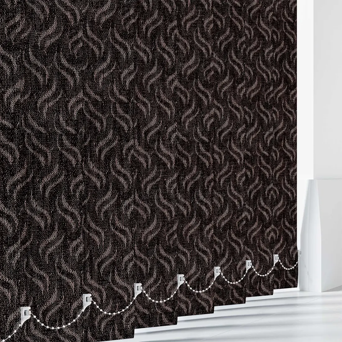 Gravity Brown - PVC Waterproof Blackout Vertical Blinds
