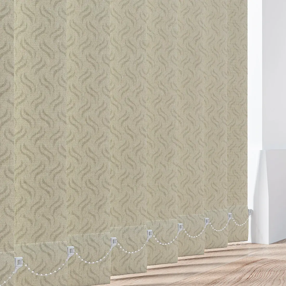 Gravity Cream - PVC Waterproof Blackout Vertical Blinds