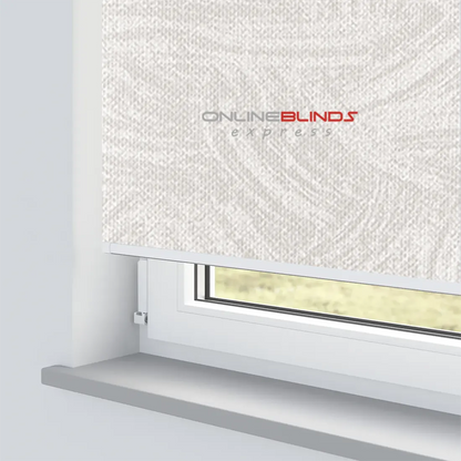 HAVANA WHITE MOTORISED ROLLER BLIND