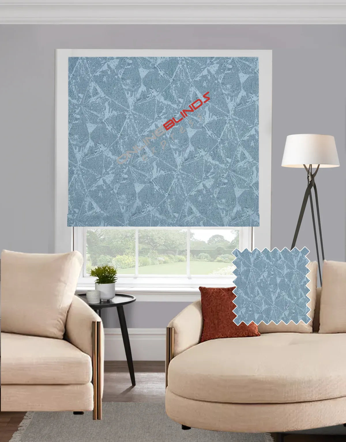 Karina Duck Egg EB - Roman Blind