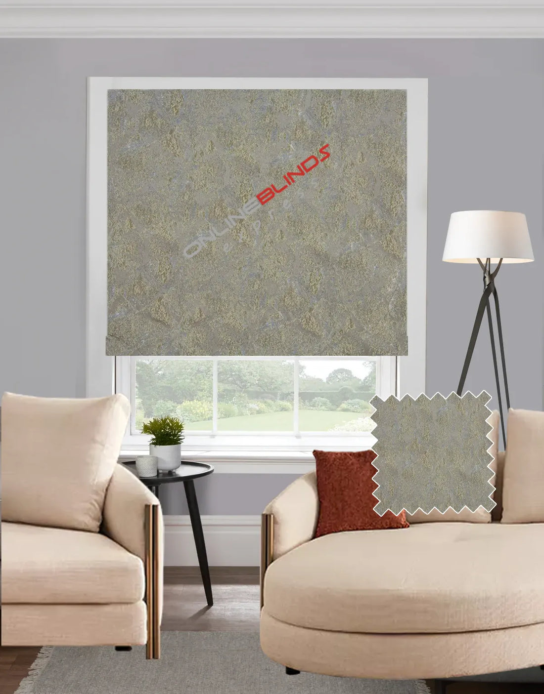 Karina Silver EB - Roman Blind