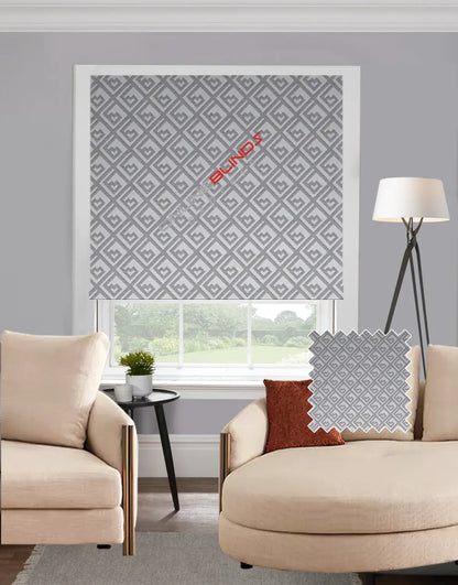 Kufic Grey EB - Roman Blind