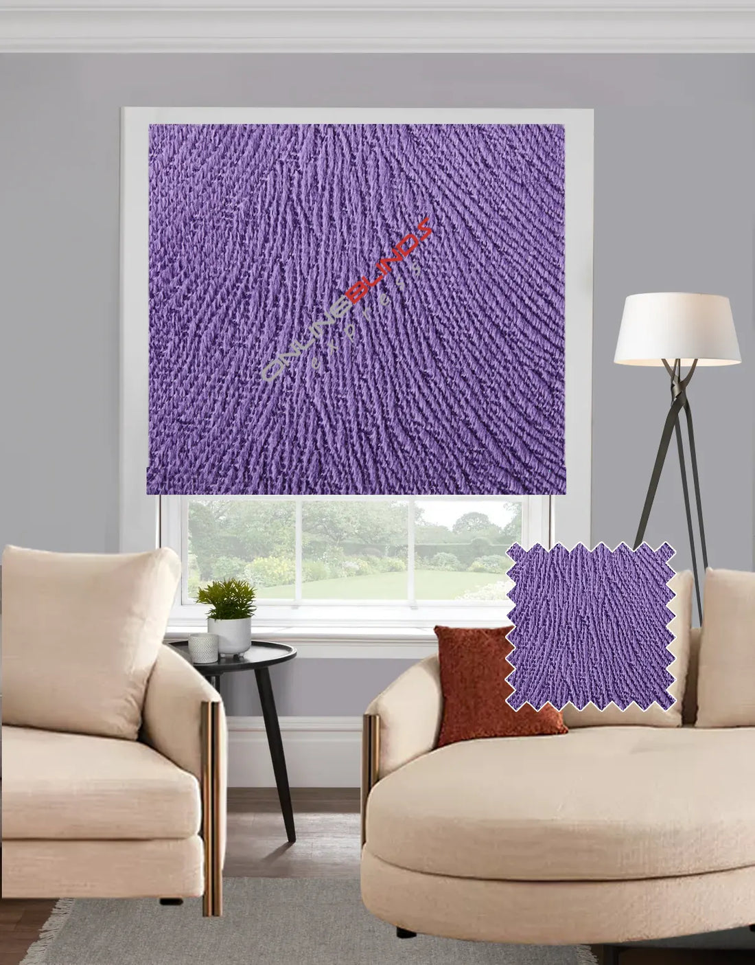 Mersin Lilac EB - Roman Blind