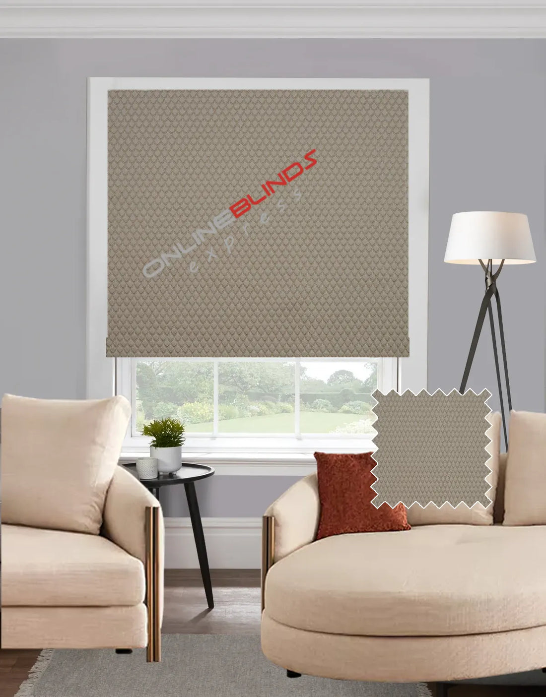 Nora Taupe EB - Roman Blind