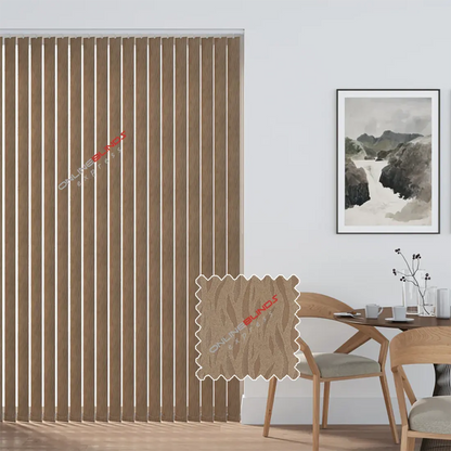 Oasis Brown - Vertical Blinds