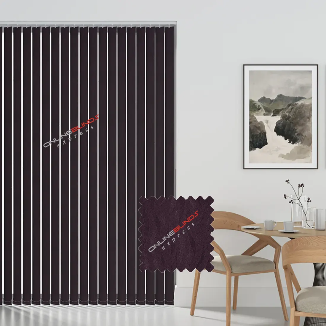 Oasis Purple- Vertical Blinds