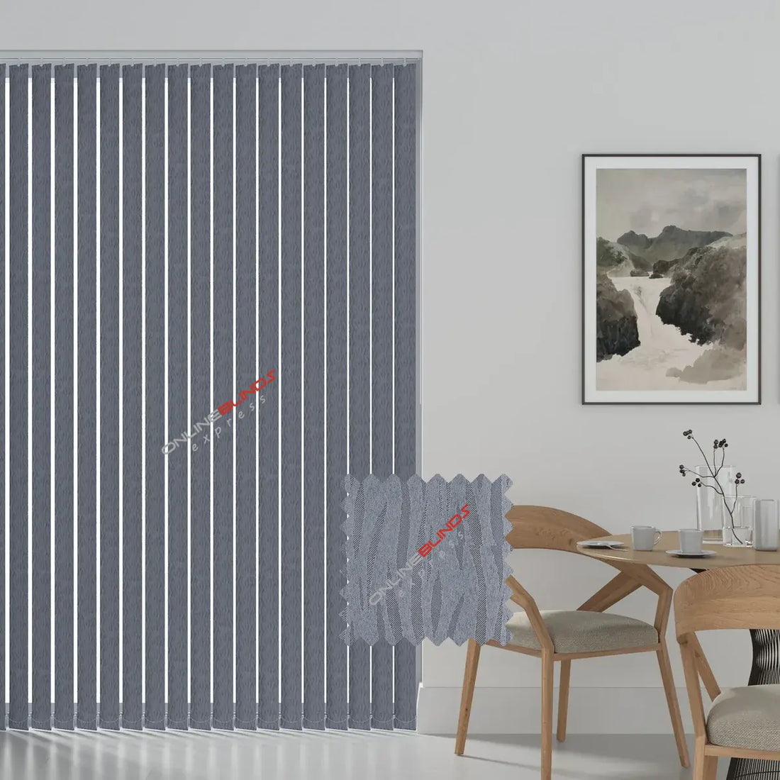 Oasis Silver - Vertical Blinds