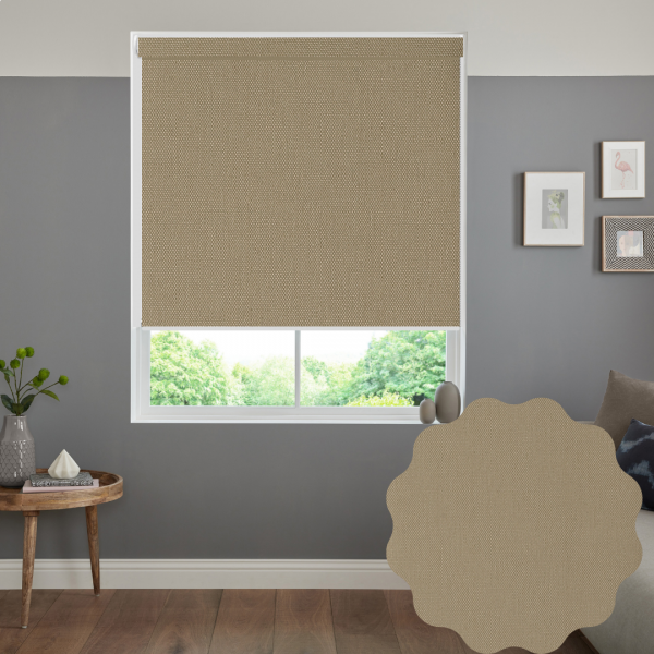 RITA BEIGE - BLACKOUT ROLLER BLIND