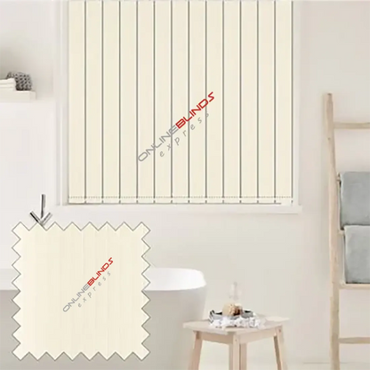 Stripe Ivory - Vertical Blinds