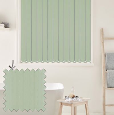 Stripe Aqua - Green Vertical Blinds