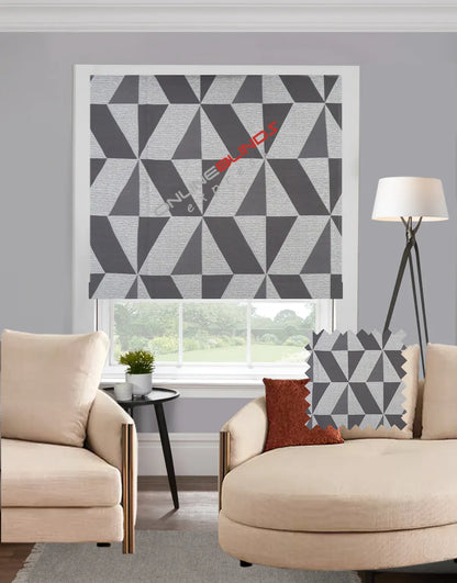Tranquil Charcoal EB - Roman Blind - Online Blinds Express