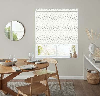 TWINKLE STARS SILVER – ROMAN BLIND