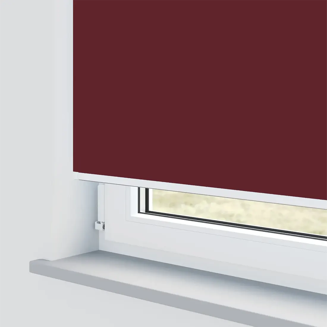 Unity Brick - Burgundy Vertical Blinds