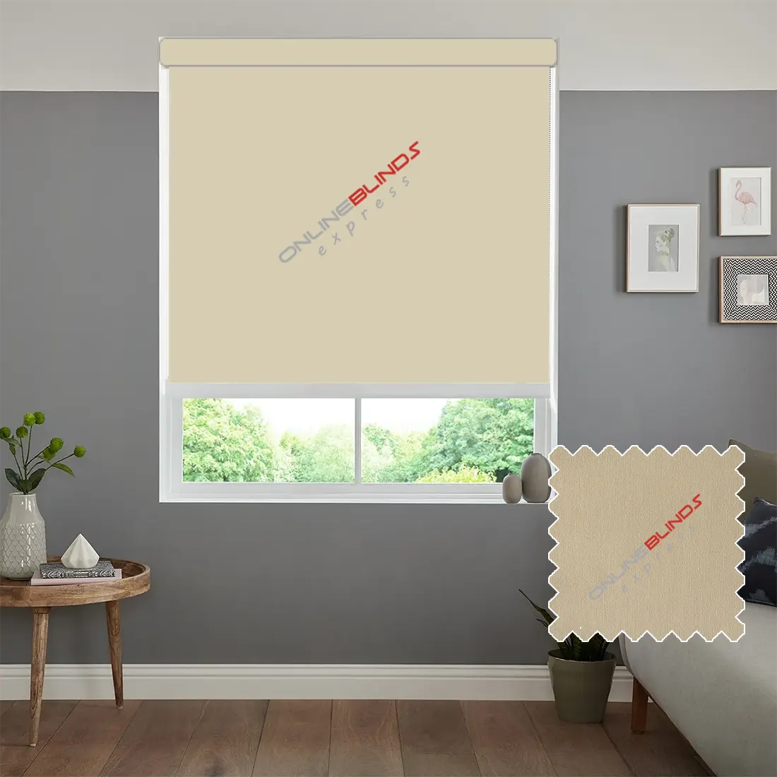 UNITY FOG MOTORISED ROLLER BLIND