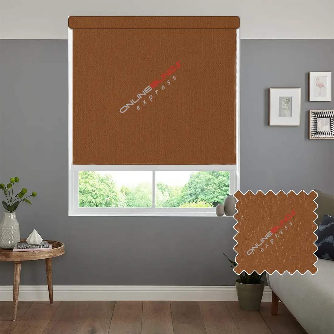 UNITY PUMPKIN – NON BLACKOUT ROLLER BLIND - Online Blinds Express
