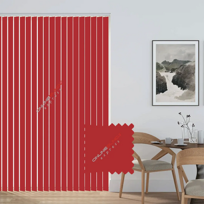 Unity Rose - Red Vertical Blinds