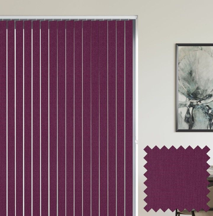 Unity Raspberry - Purple Vertical Blinds