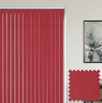 Unity Rose - Red Vertical Blinds