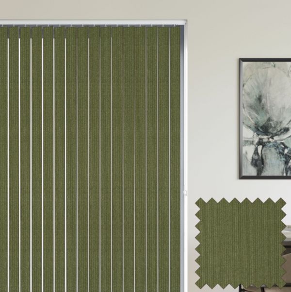 Unity Willow - Green Vertical Blinds