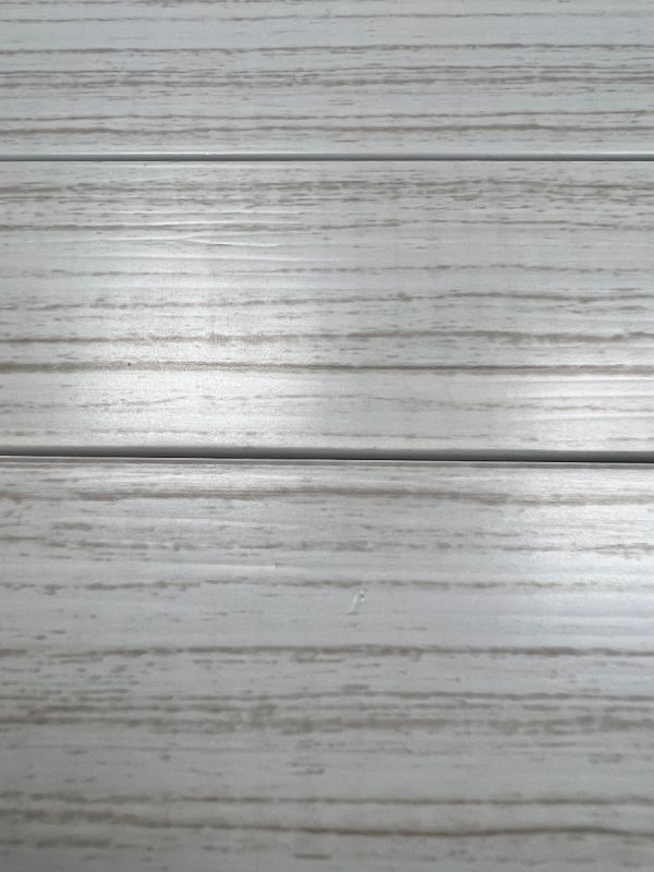 Grey Grain Faux Wooden Blinds - With/Without Tape